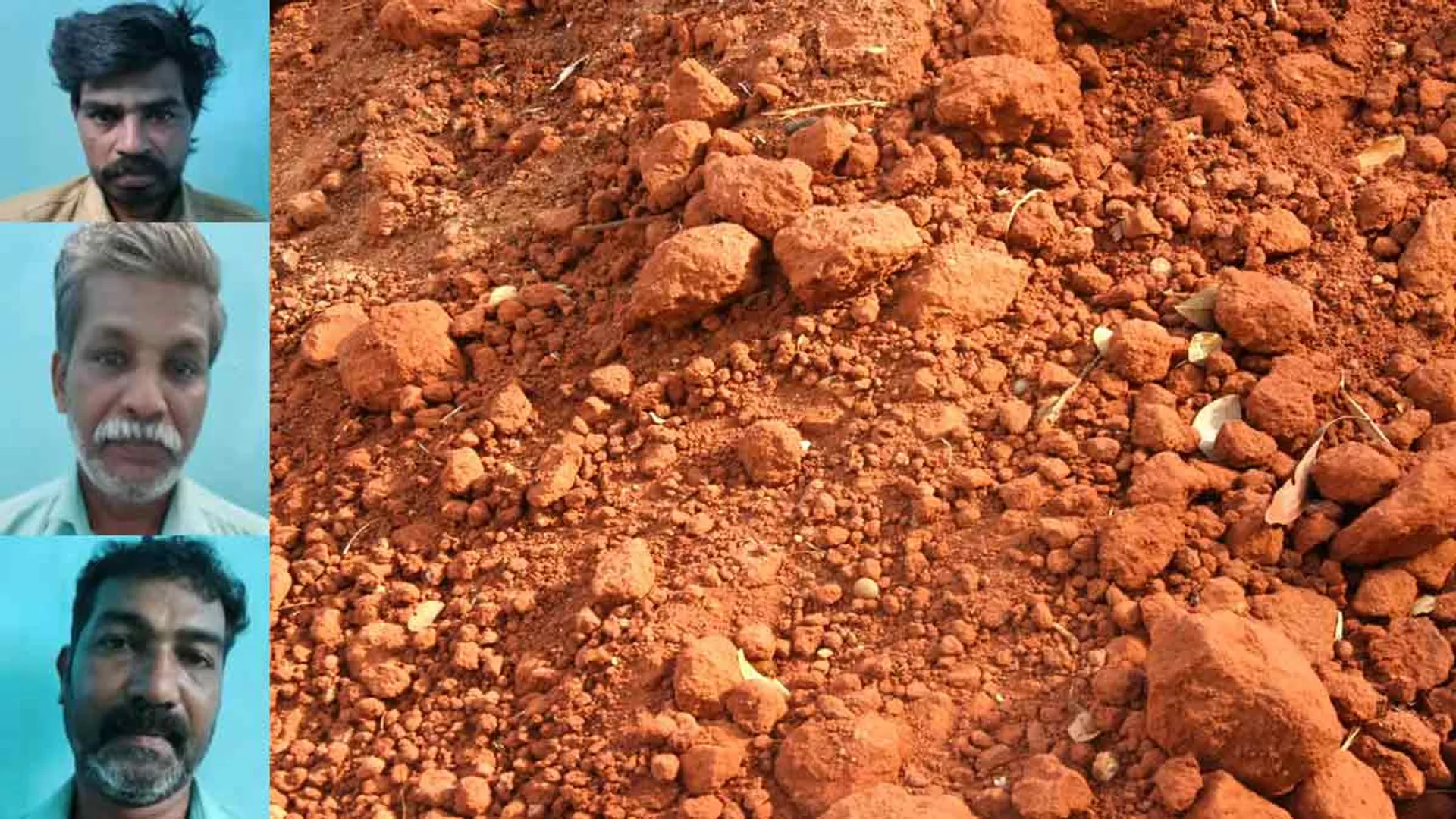  Red soil smuggling; Three arrested