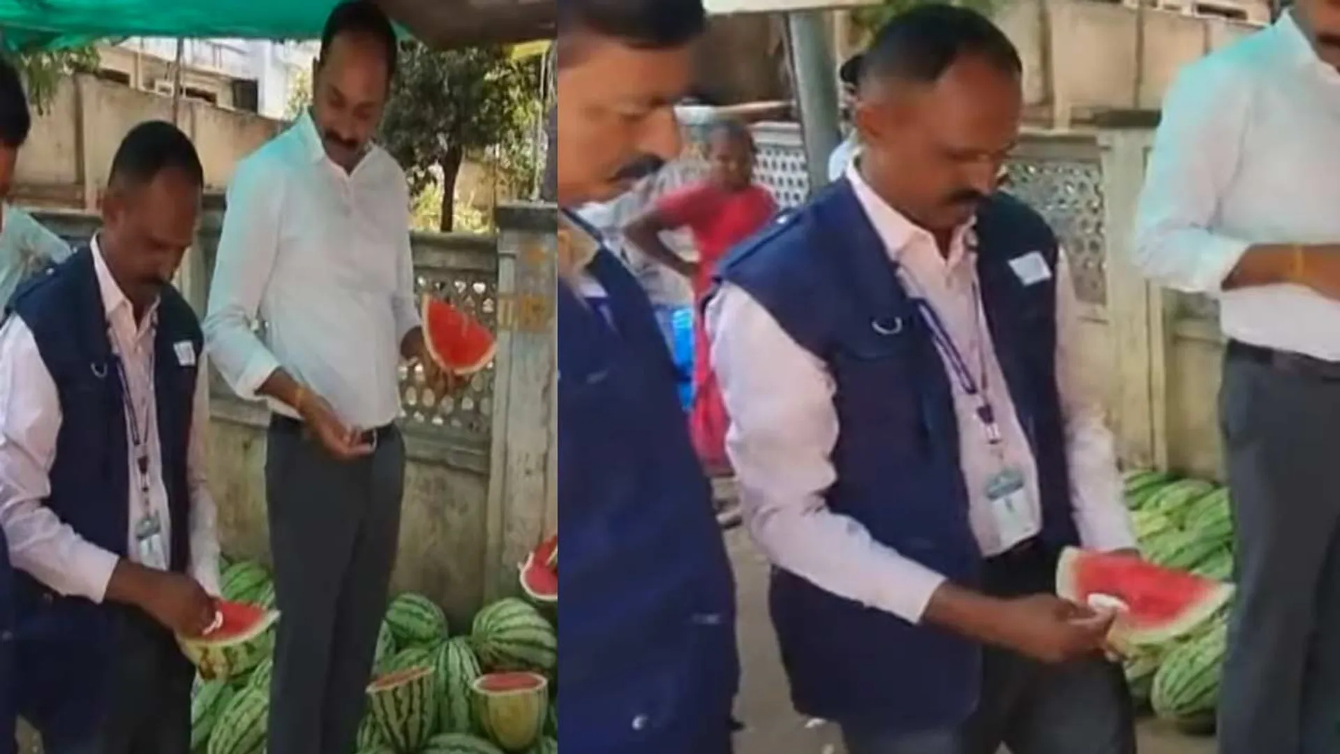 Watermelon fruits dyed with injection - Food Safety Department takes action