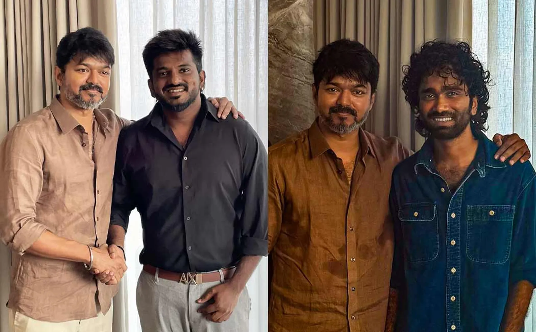 vijay meet dragon team and wishes him on success