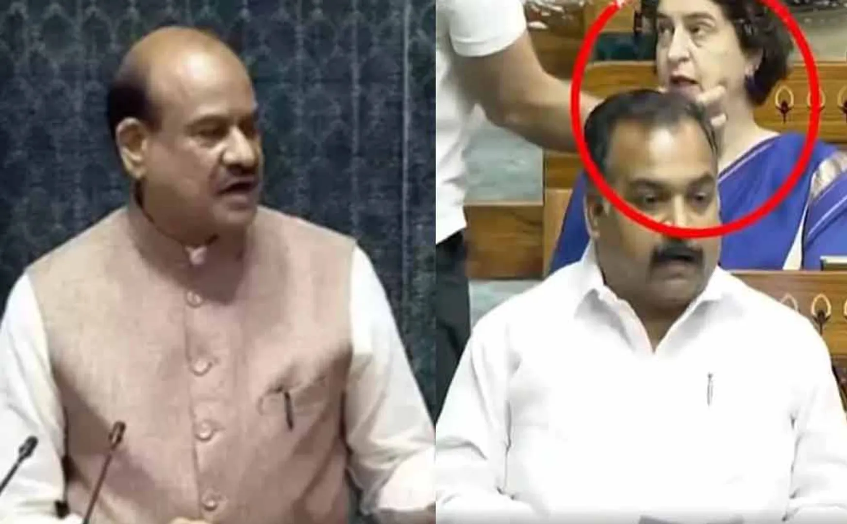  creates ruckus in Parliament because speaker Om Birla crictizes Rahul Gandhi