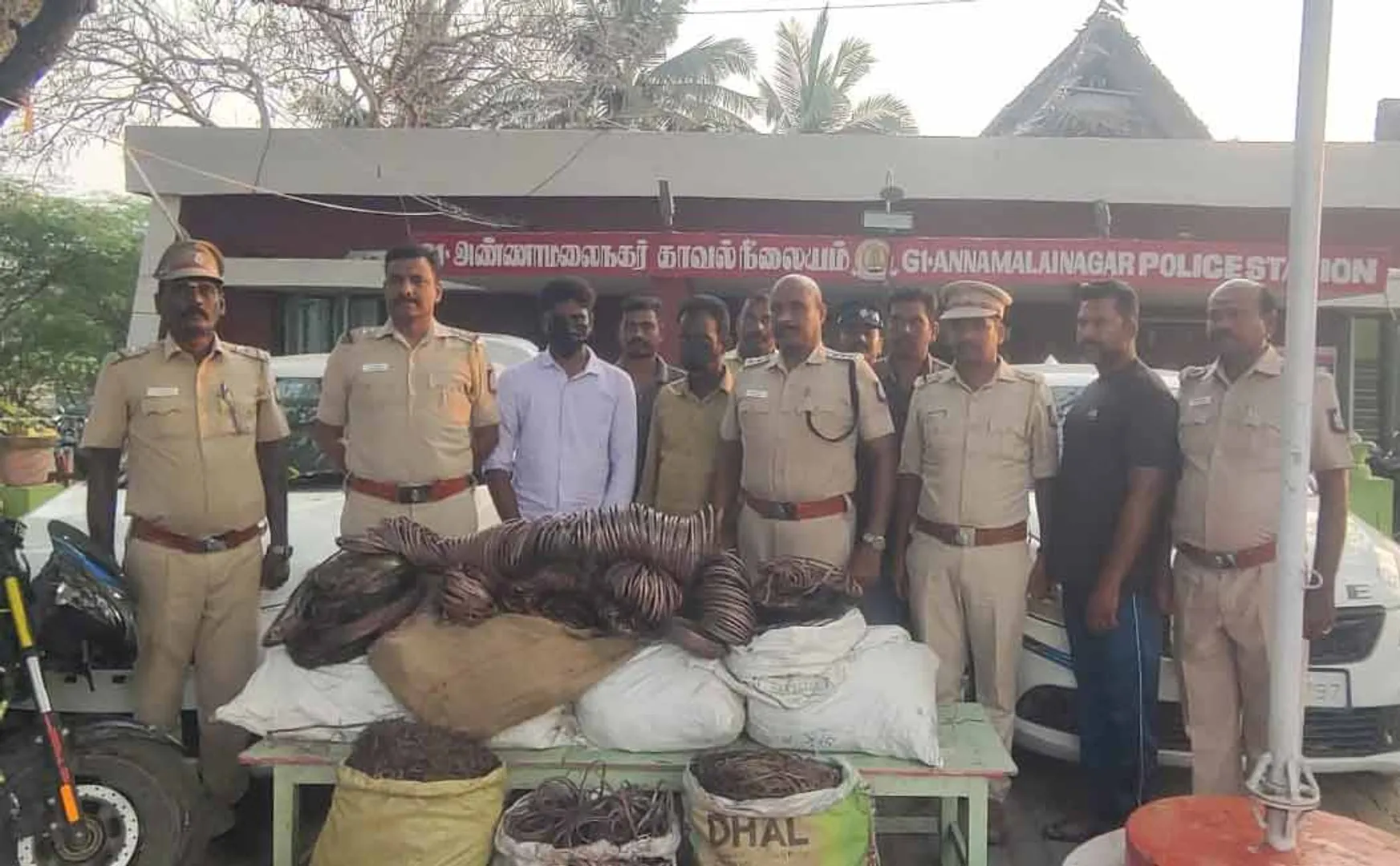 Two arrested for breaking transformer and stealing copper wires