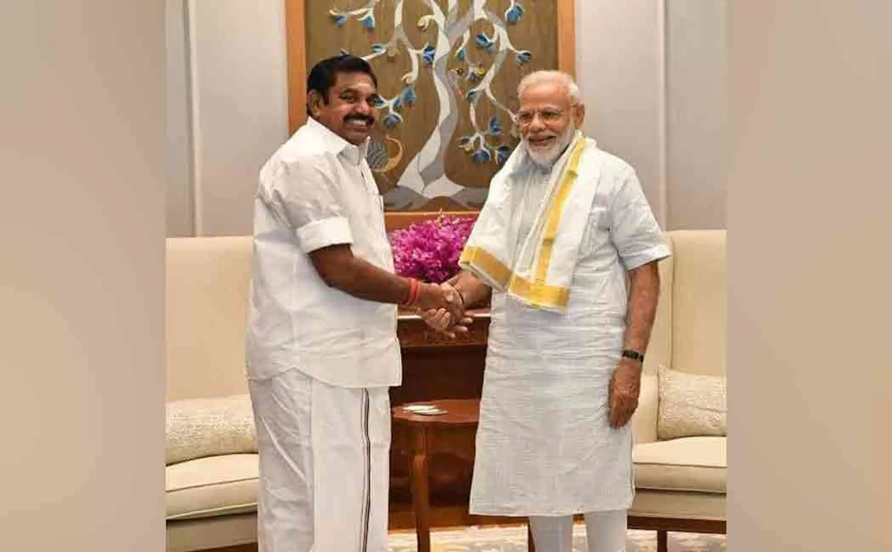Edappadi Palaniswami meeting with PM Modi on April 6