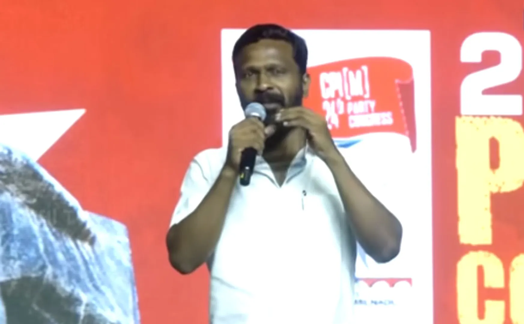 vettrimaaran speech in communist party congress