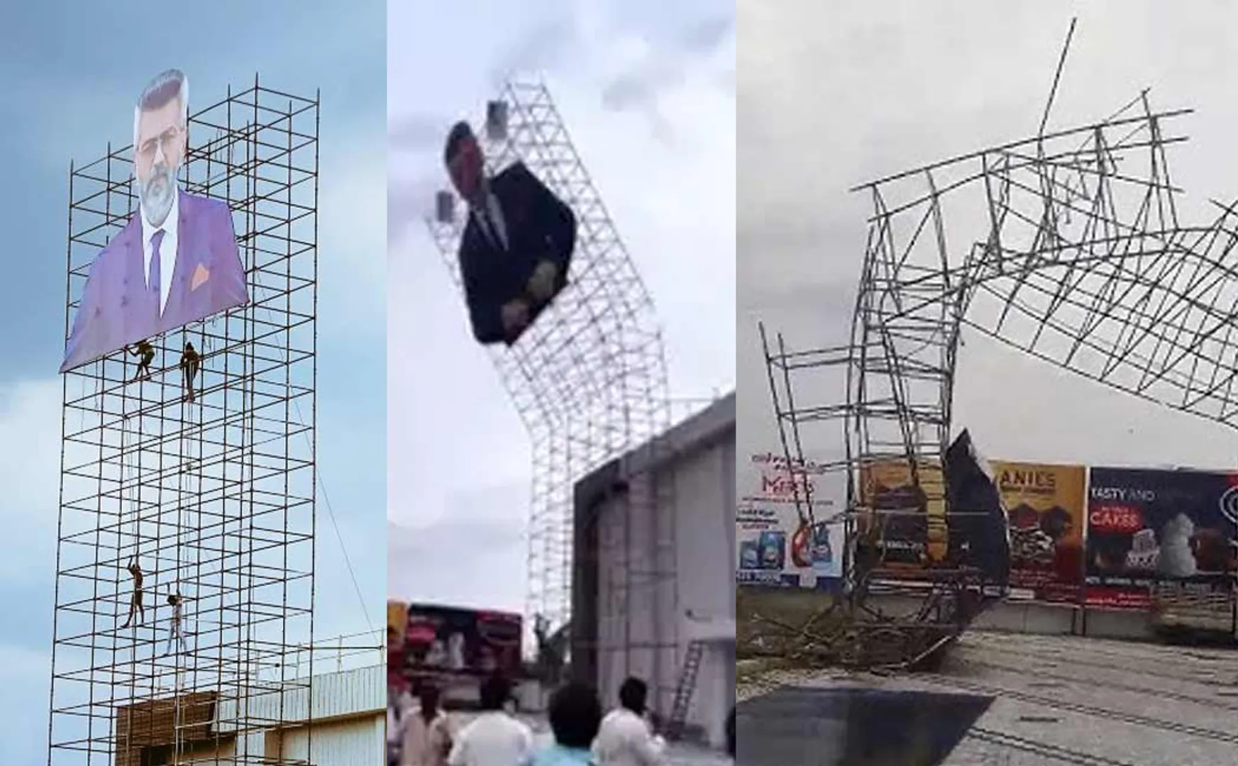 ajith good bad ugly banner Fallen and accident