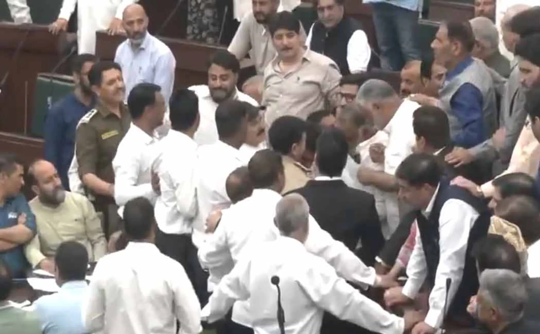 Opposition MLA abruptly expelled at waqf bill Uproar in Jammu and Kashmir Assembly