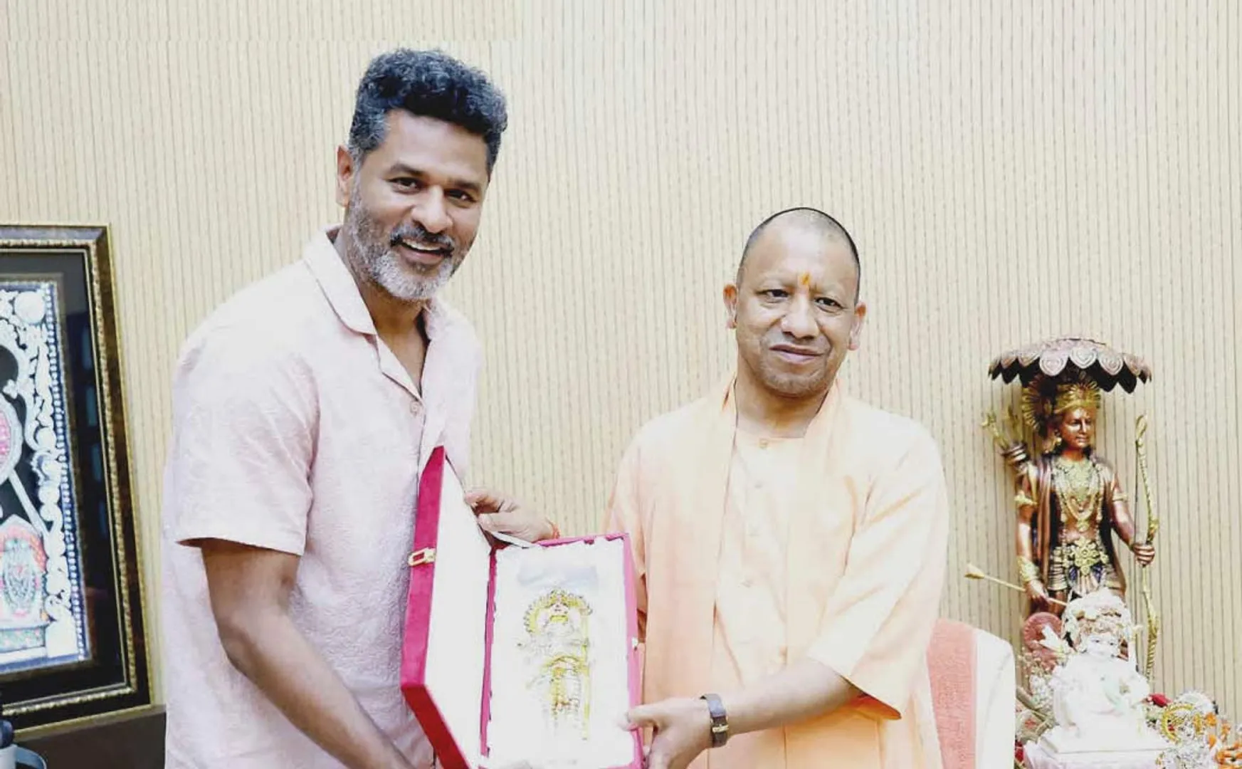 prabhu deva meets up cm  yogi adityanath