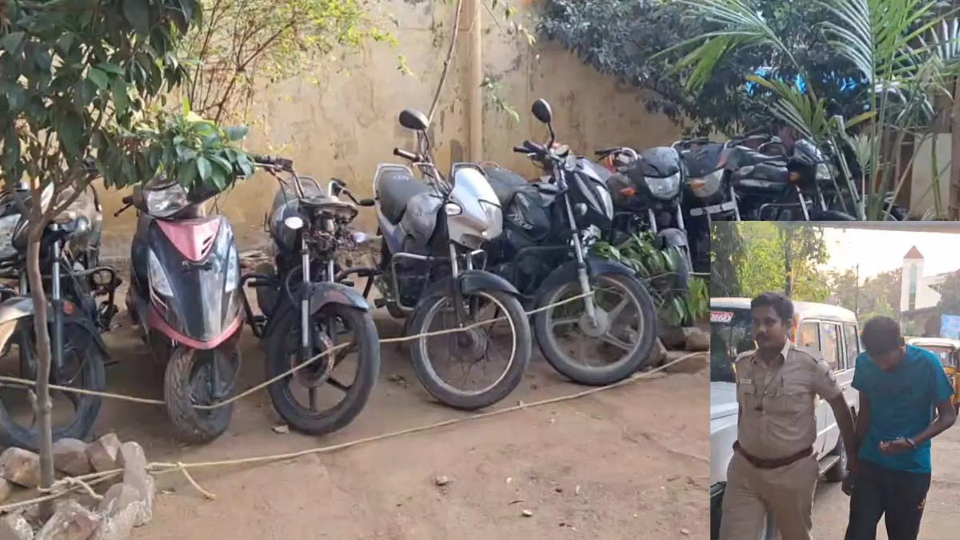 Bike theft on train; 34 two-wheelers seized