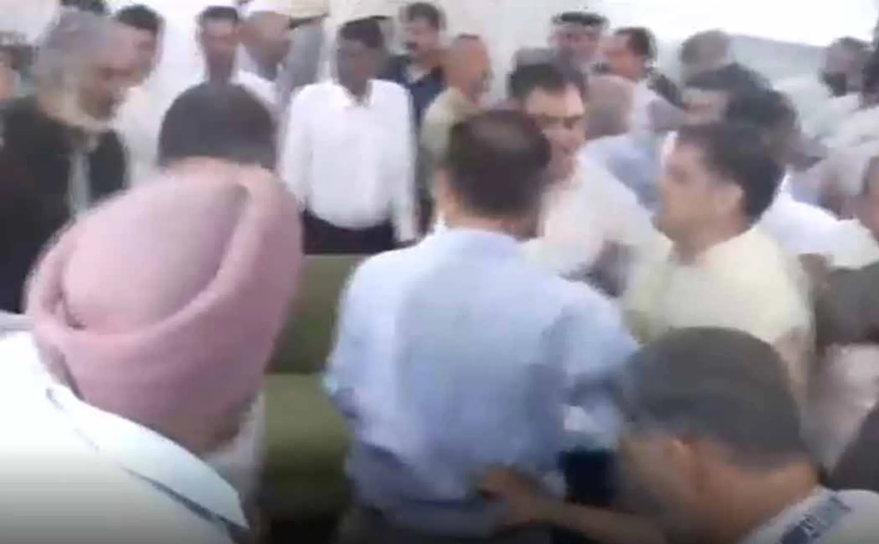 BJP leaders thrash Aam Aadmi Party MLA at clash outside in Jammu kashmir Assembly