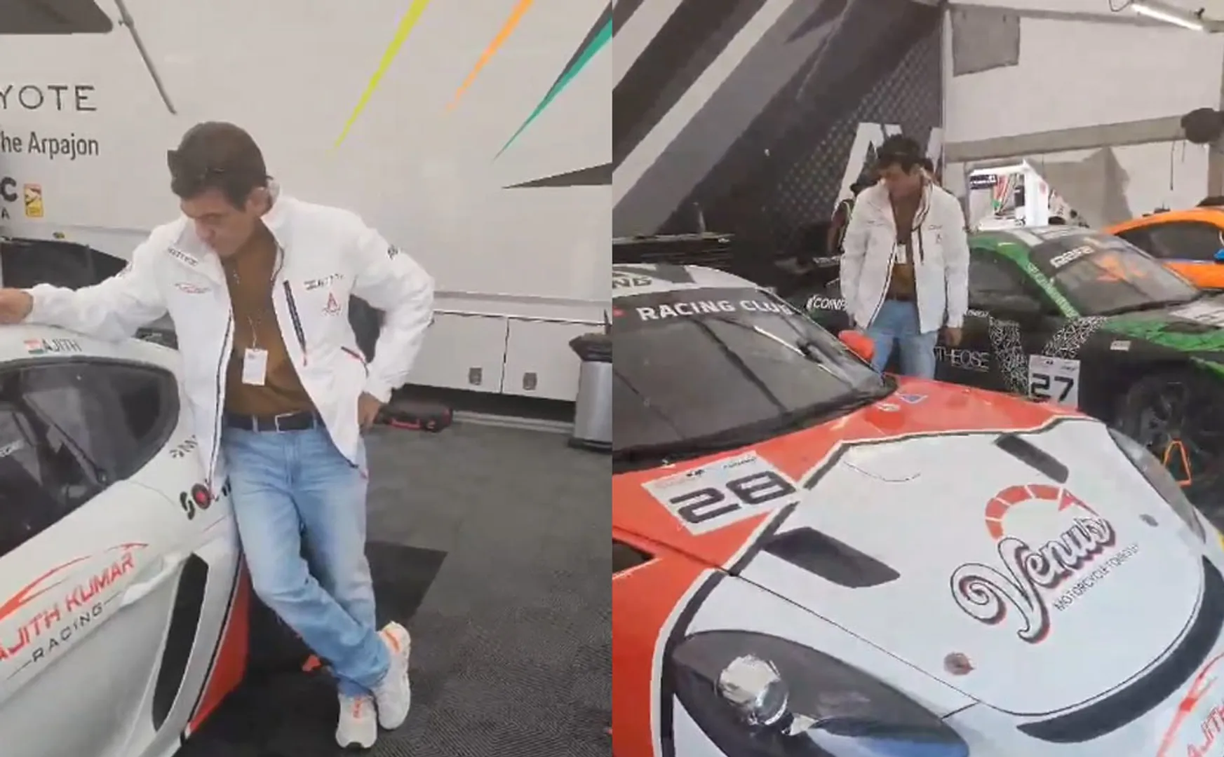 ajith busy in car race