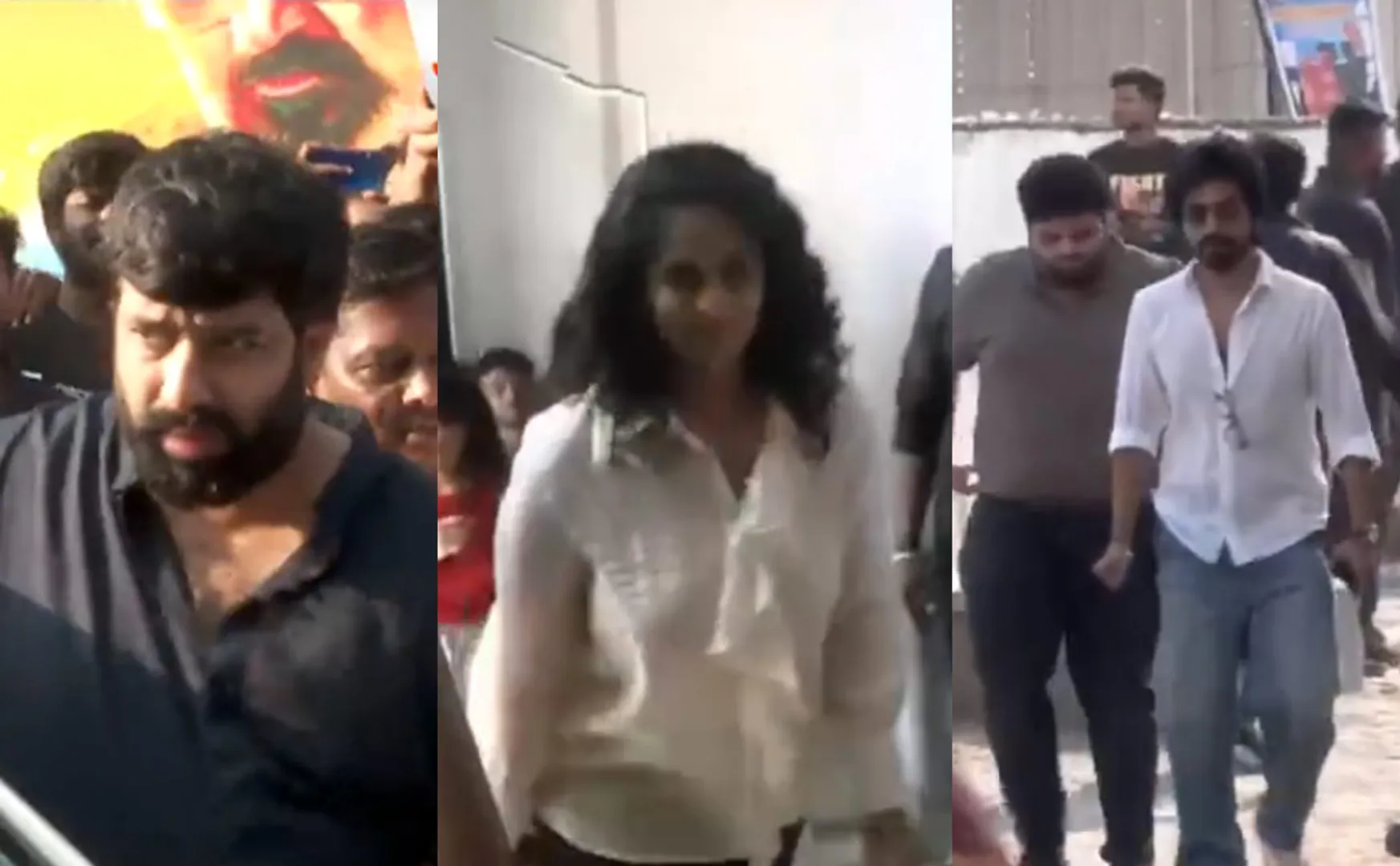 shalini and good bad ugly team watch movie in theatre