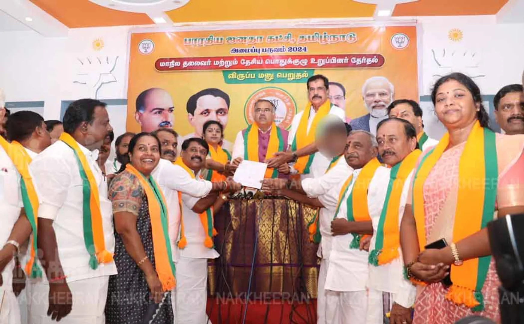 TN BJP Nayinar Nagendran unanimously elected as state president