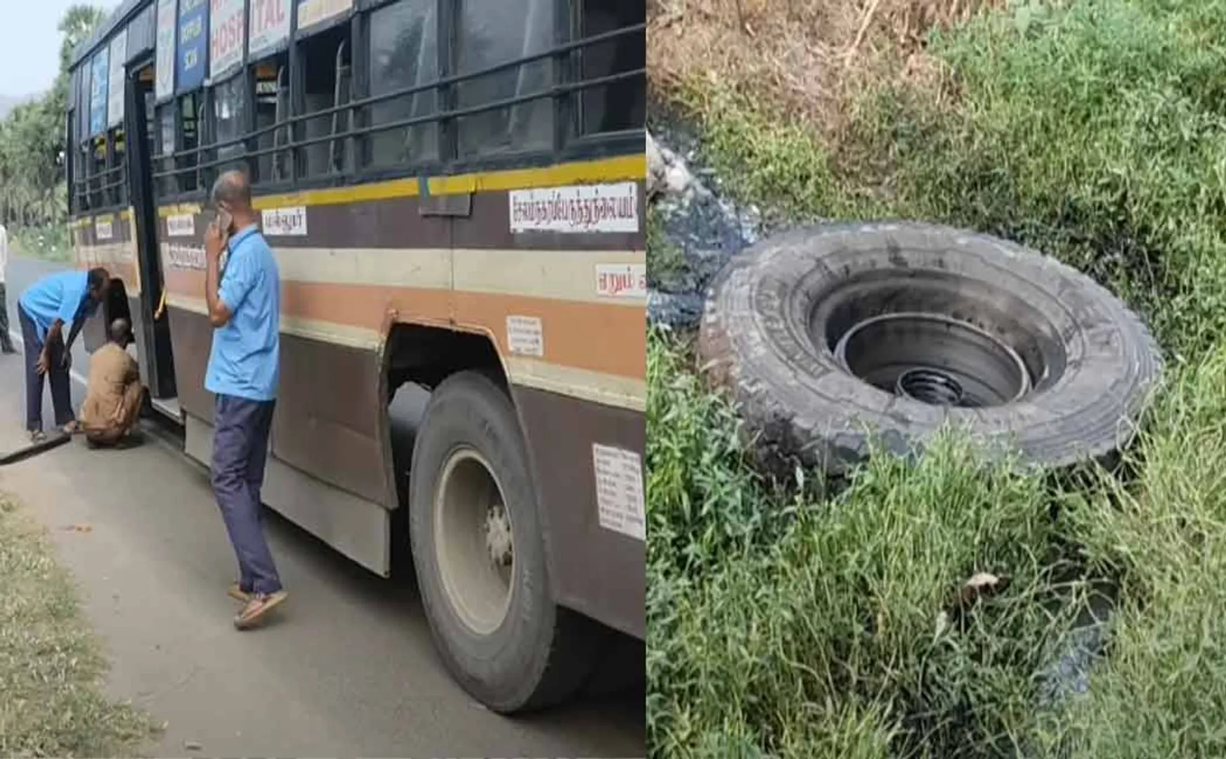  Wheel of govt bus falls off What happened Transport Corporation explains