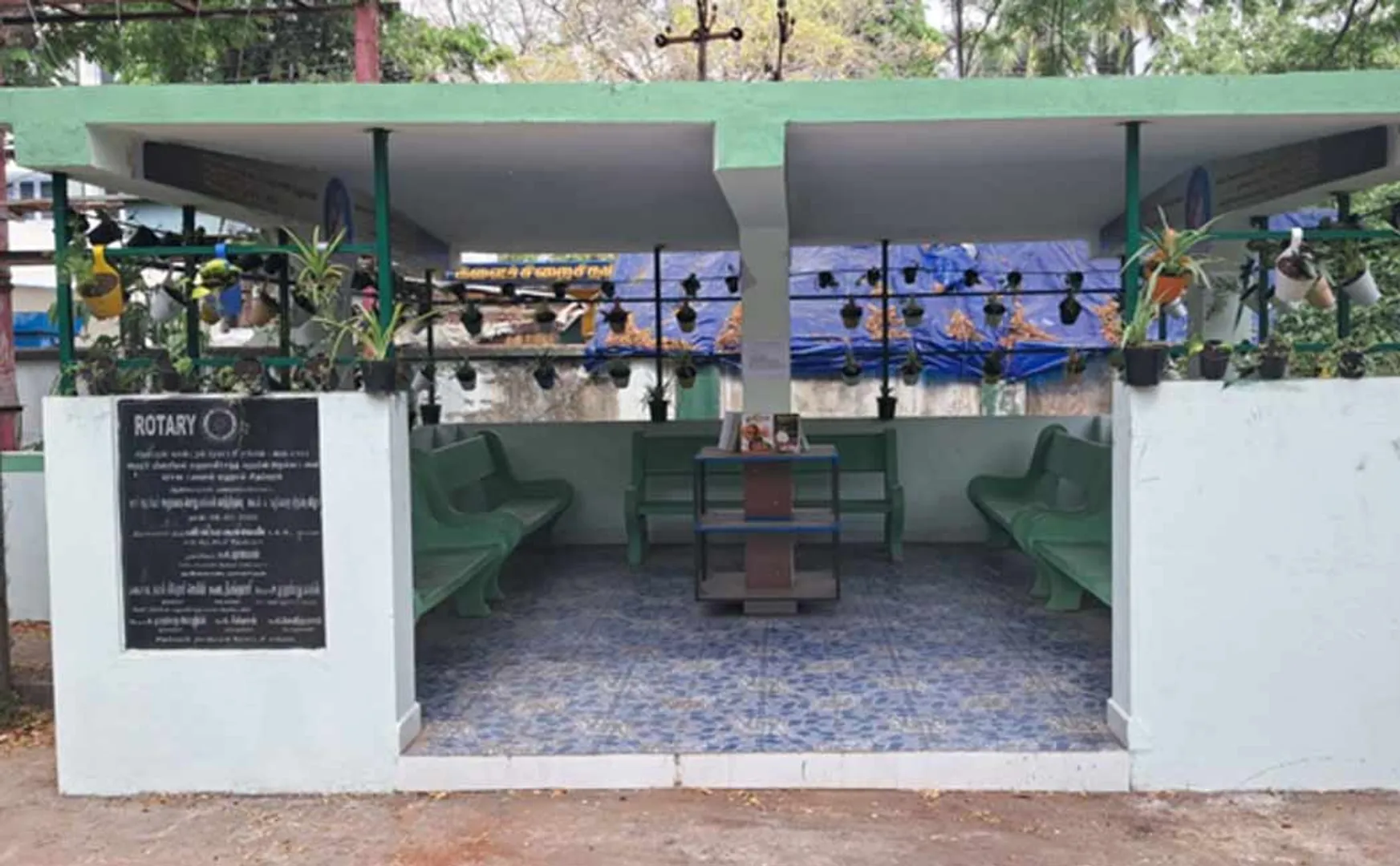 waiting room was transformed into a green reading room due to Nakkheeran 