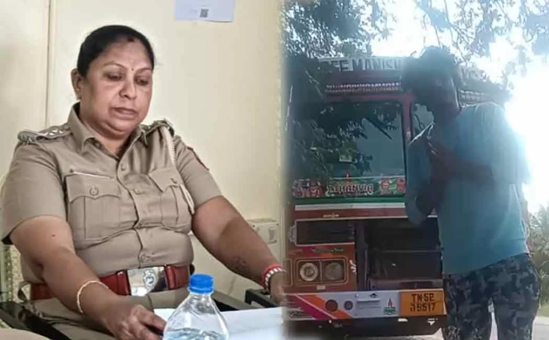 Lorry driver accused inspector