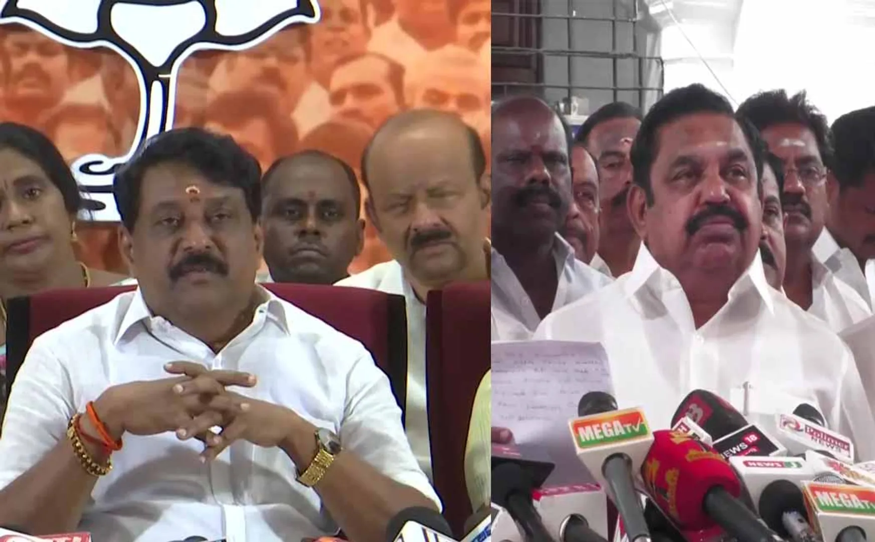 Nayinar Nagendran surprise meeting with Edappadi Palaniswami