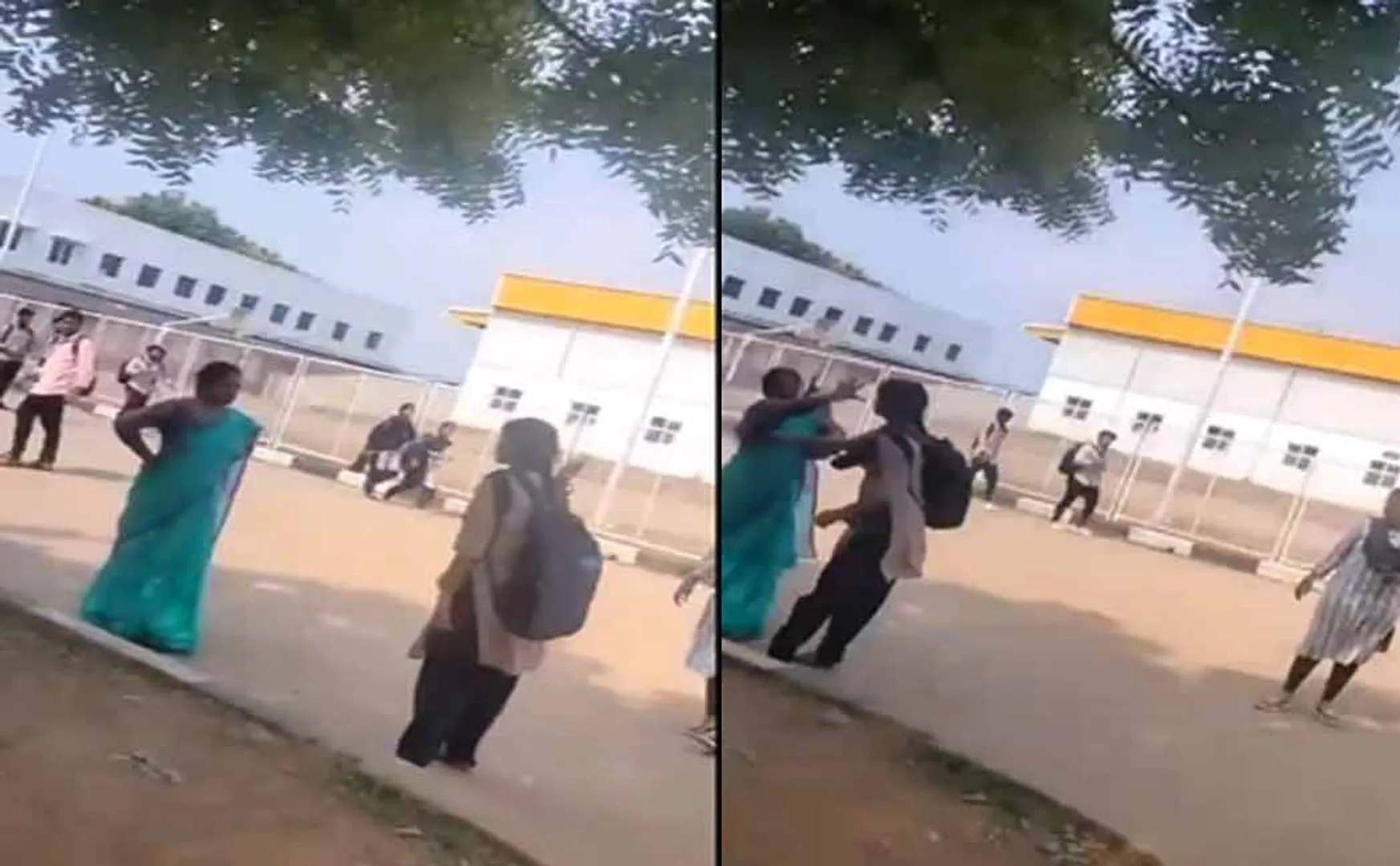 Student hits teacher with her footwear in andhra pradesh