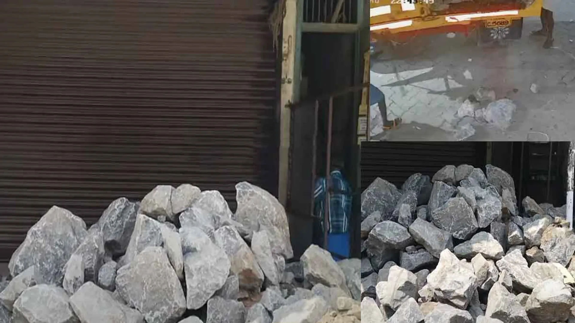 I'll see how to open the shop..' - Persons who spent a lot of money and threw a load of stones in front of the shop