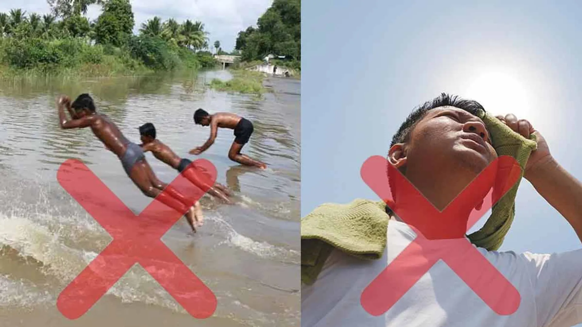 'Water levels... and extreme heat...' - School Education Department instructions