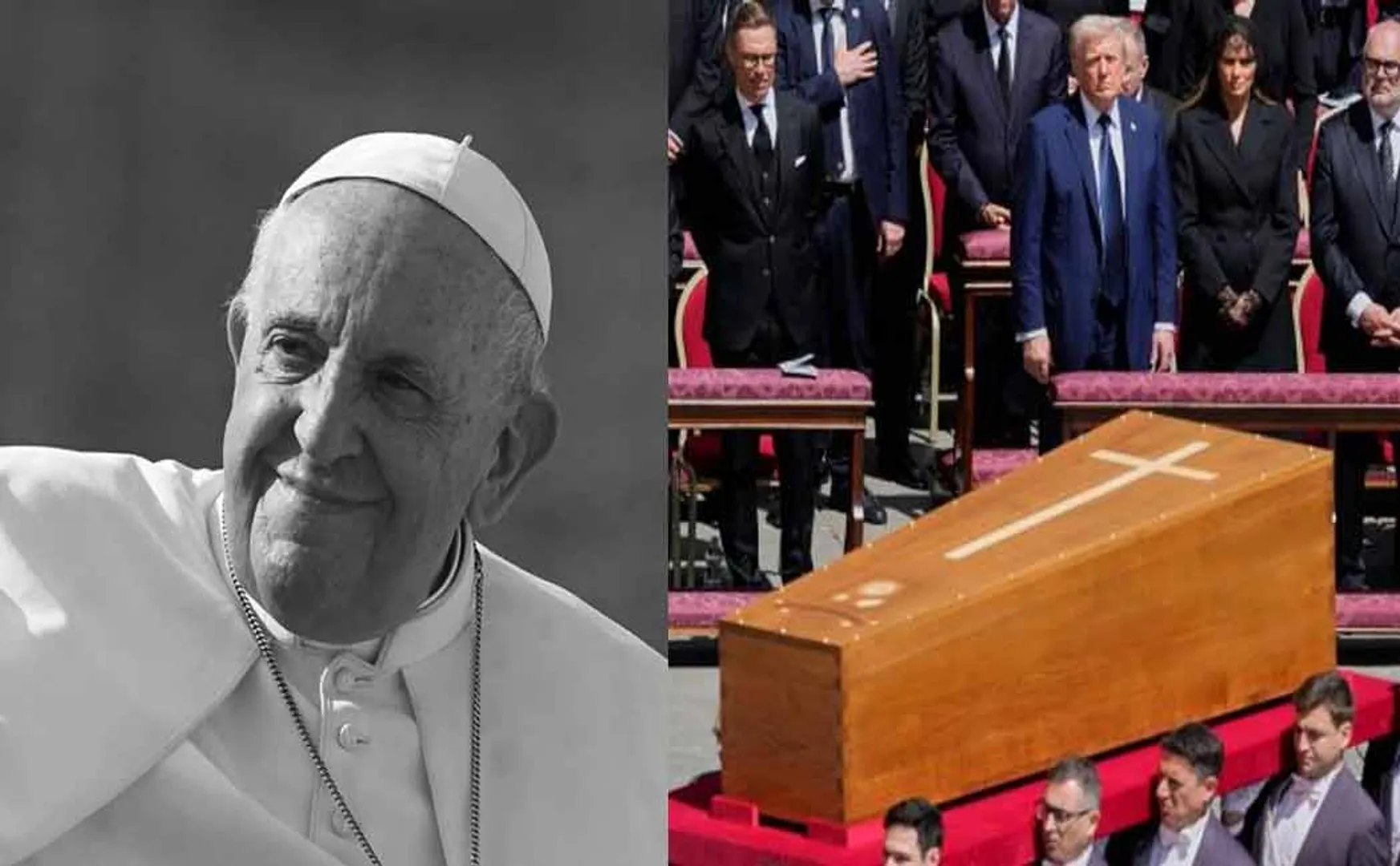 Pope Francis bids farewell to the body of the deceased!