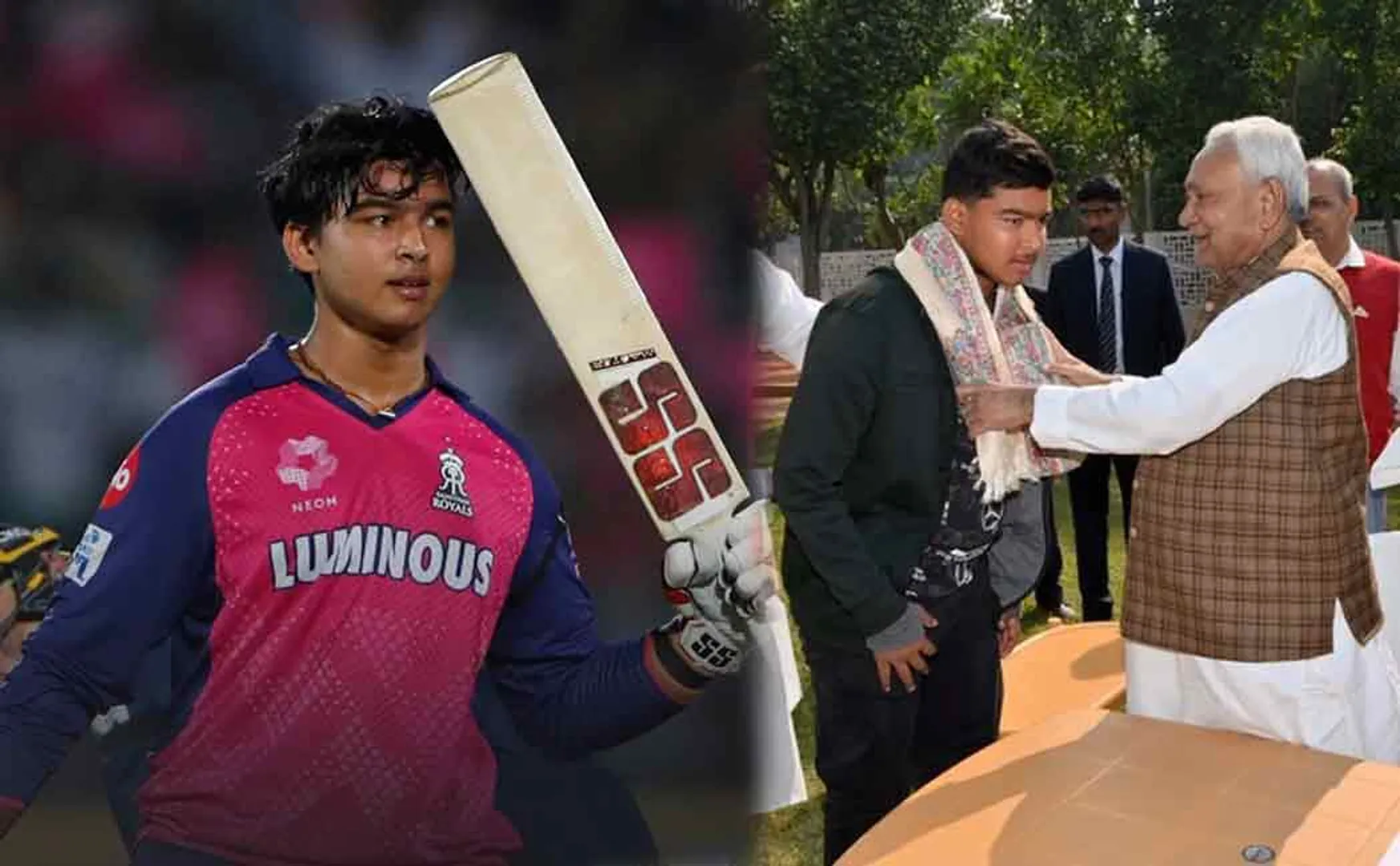 Bihar CM announces Rs 10 lakh reward for RR player Vaibhav Suryavanshi 