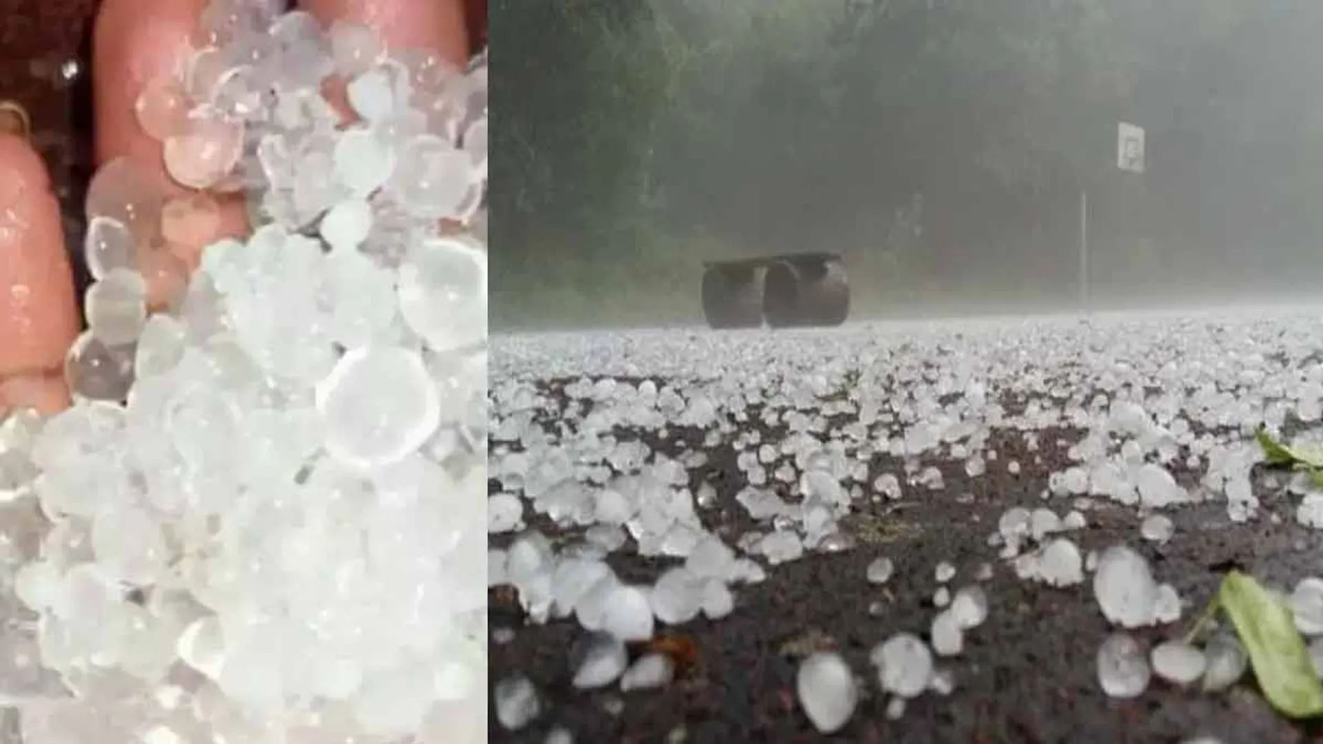 Hailstorm that came to lull people' - People of two districts rejoice