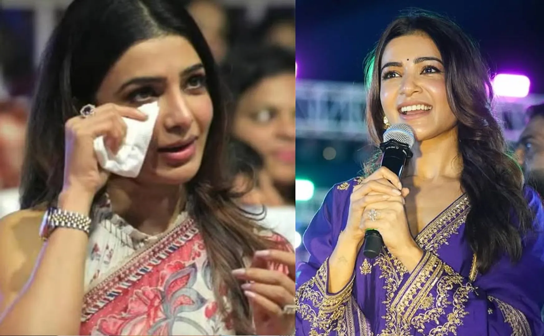 samantha about his tears in vishakapattinam event