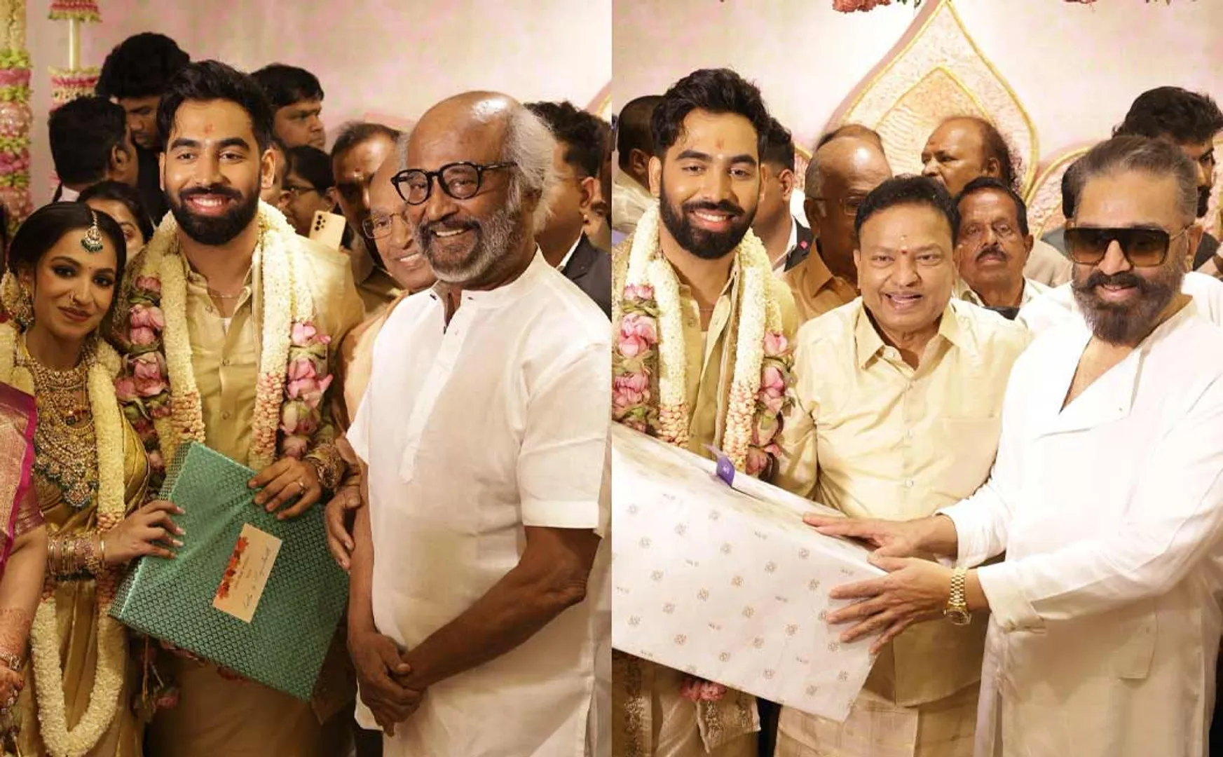 rajini kamal attend Ishari Ganesh's daughter's wedding