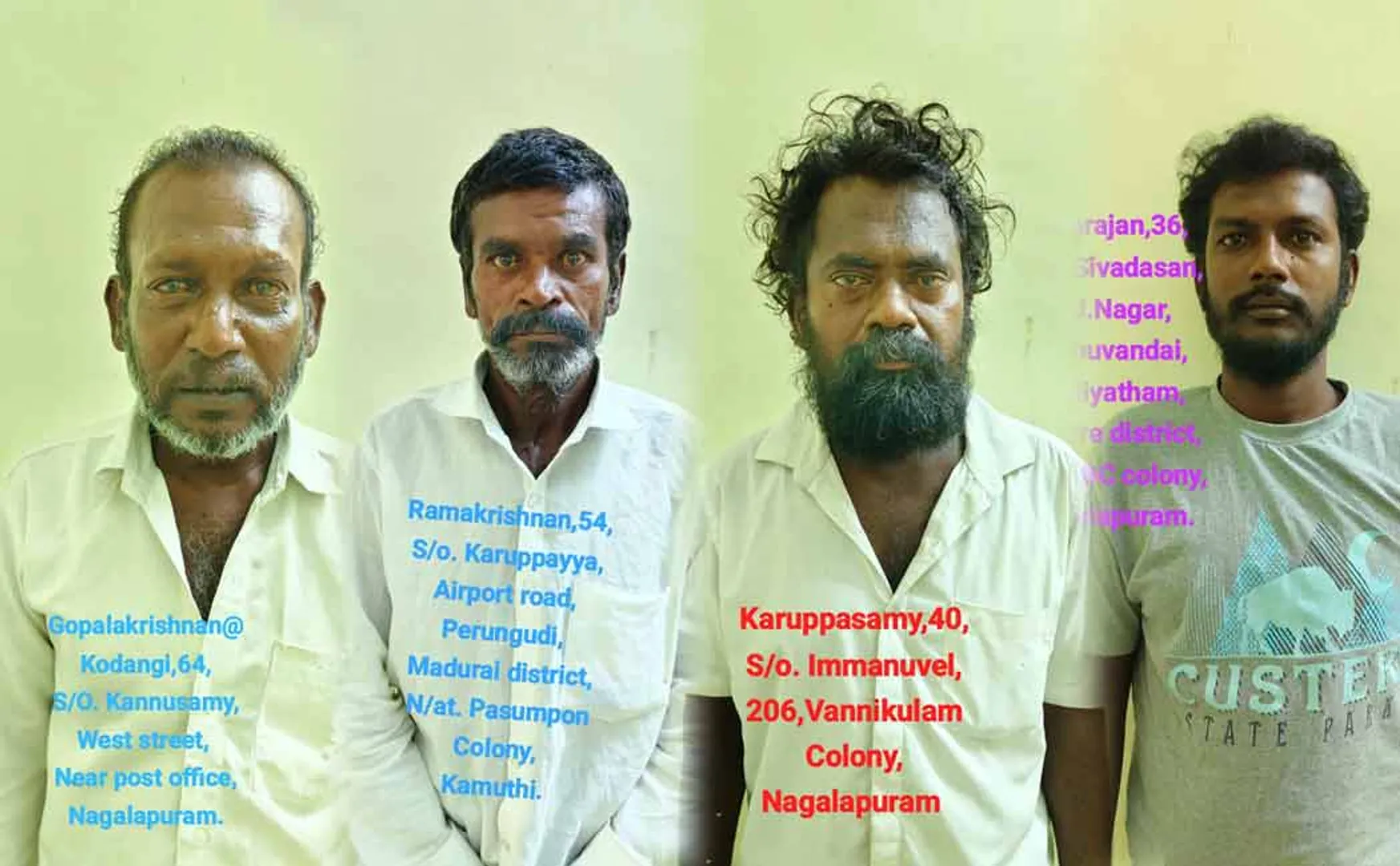 4 suspects wanted in  case 7 years ago arrested in thoothukudi