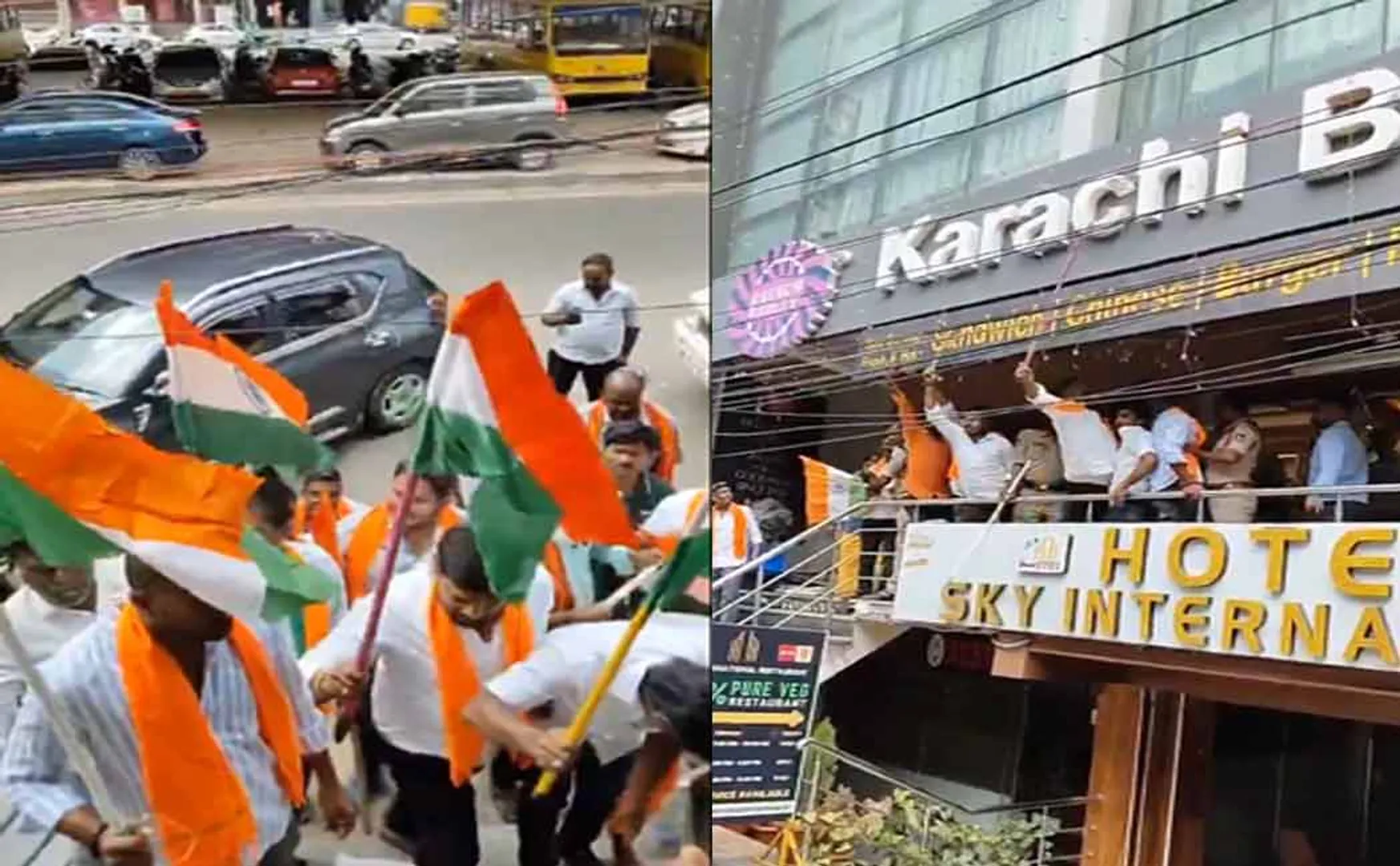 BJP vandalized Bakery named Pakistani city in hyderabad