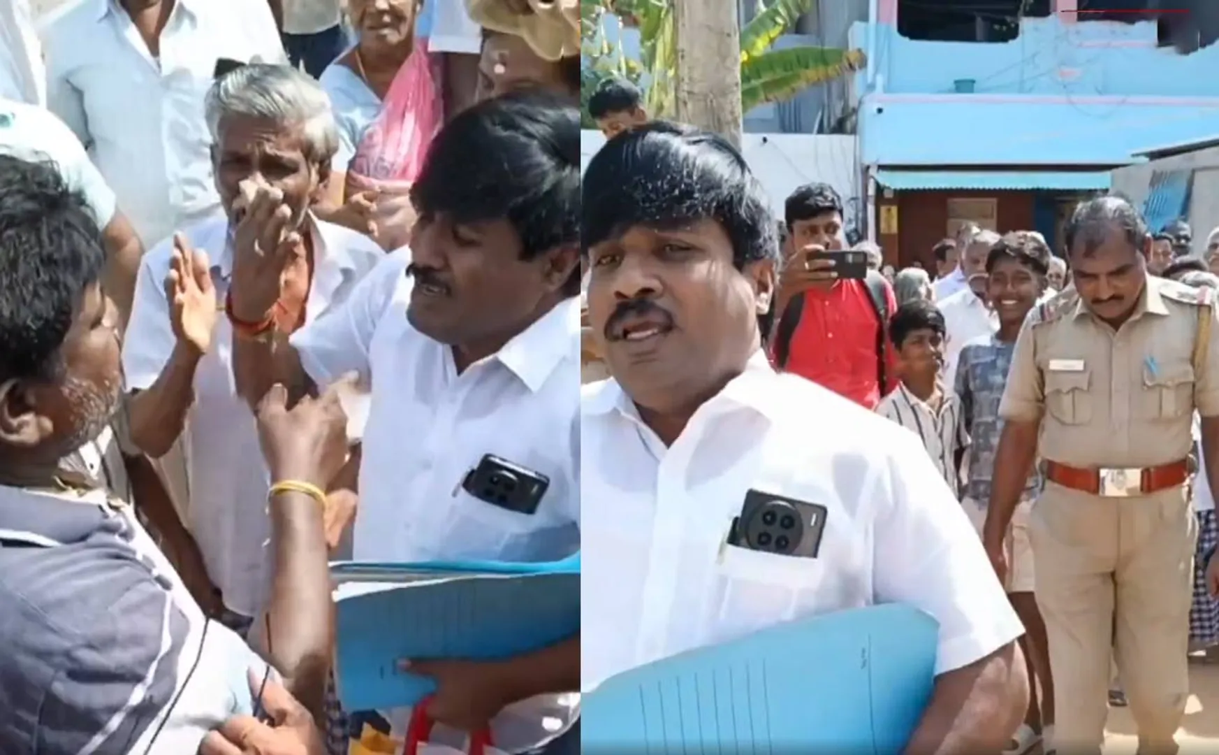 Heavy police security at gp muthu house