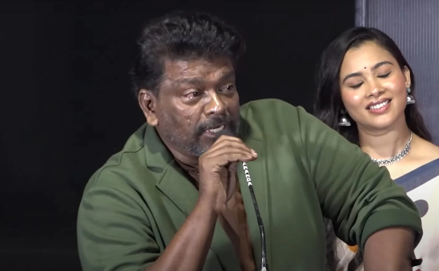 parthiban about suhasini in the verdict movie event