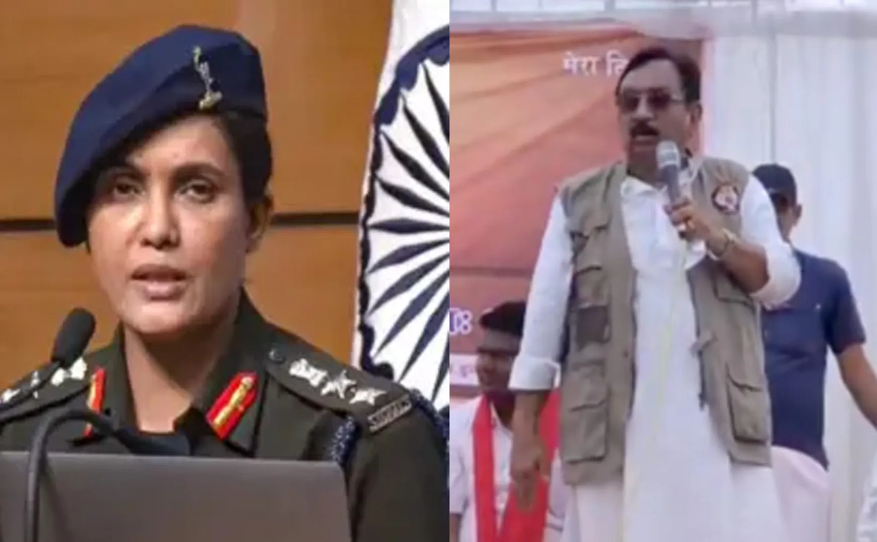 madhya pradesh BJP minister kunwar vijay shah insulted Colonel Sophia Qureshi comparing illegal people