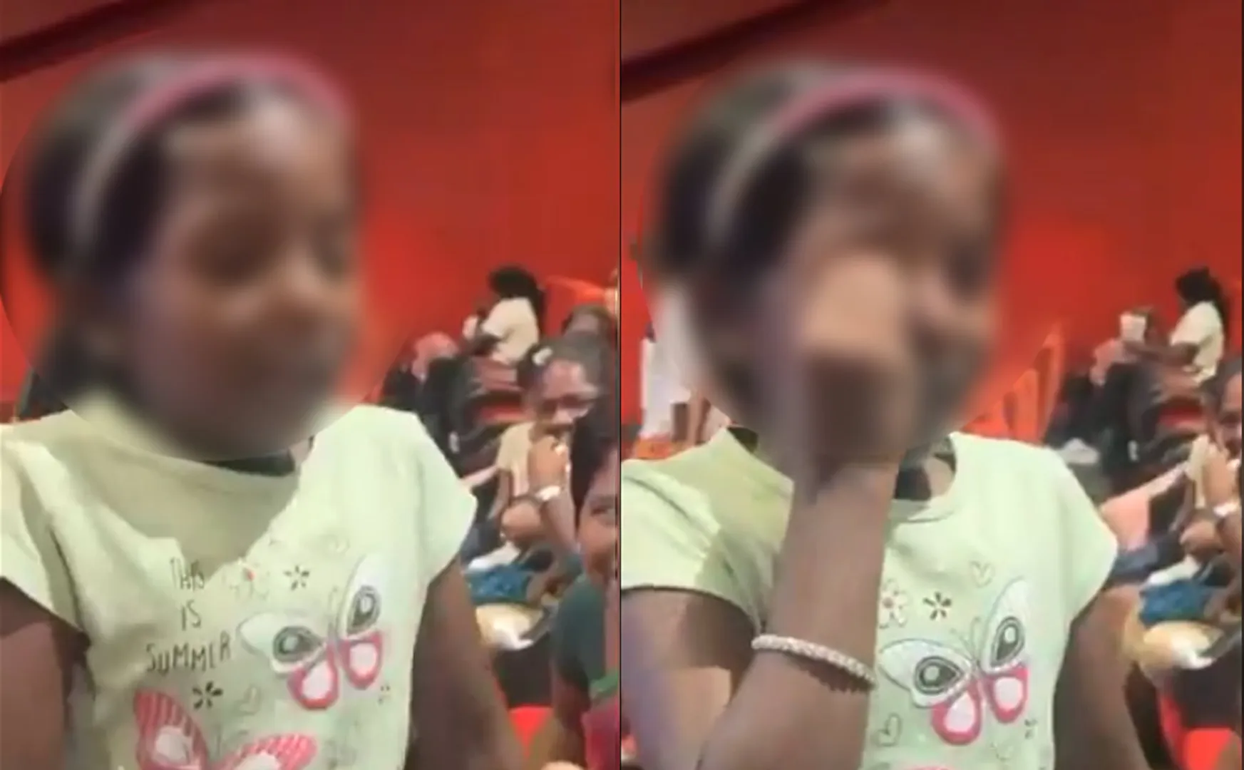 small girl crying after watching soori maaman movie