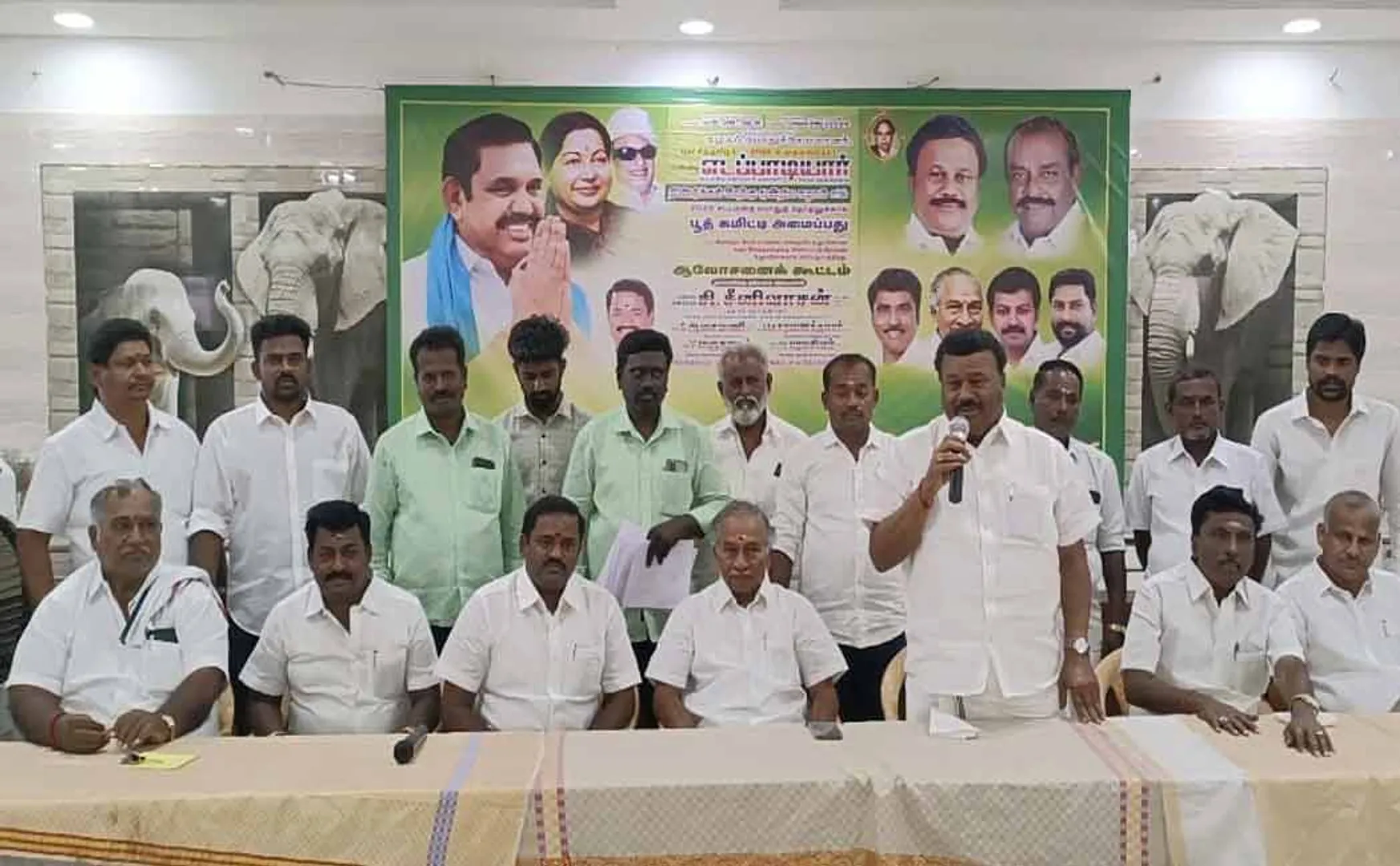 'Stalin is spreading false propaganda by sticking stickers' - Former Minister Srinivasan interviewed