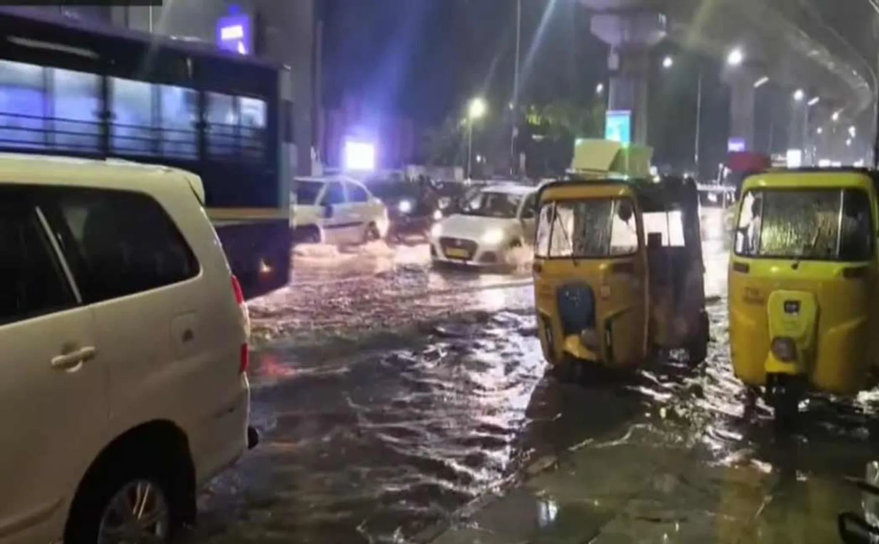 Heavy rain lashed Chennai