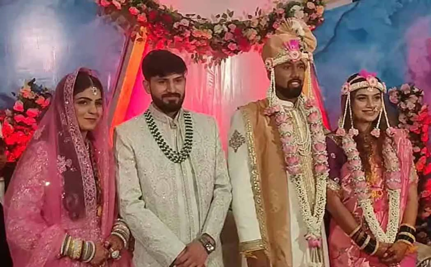 Hindu and Muslim wedding ceremonies across religions held same stage 
