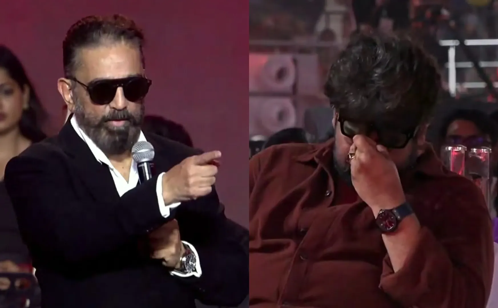 thug life audio launch; joju george cried after kamal praised his acting 