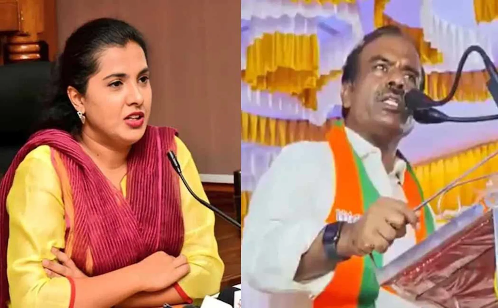 BJP leader's controversial statement against Deputy Commissioner to pakistan in karnataka