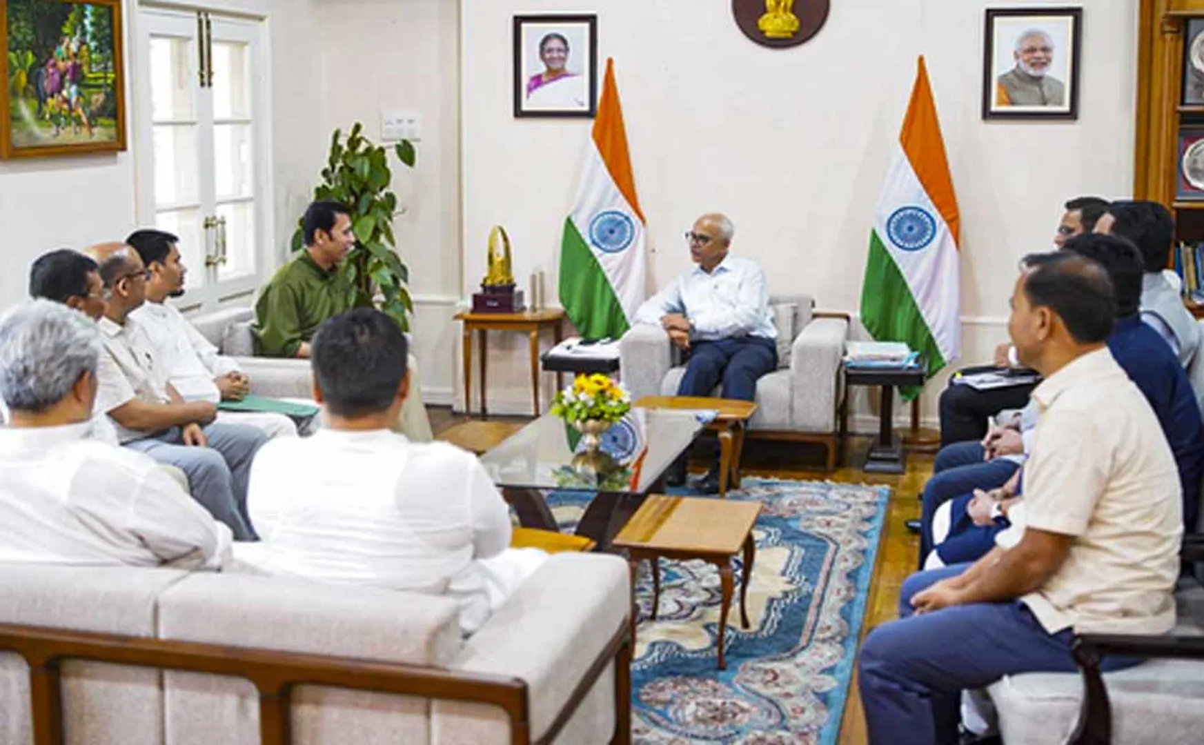 BJP in an attempt to form a government elected by the people in manipur