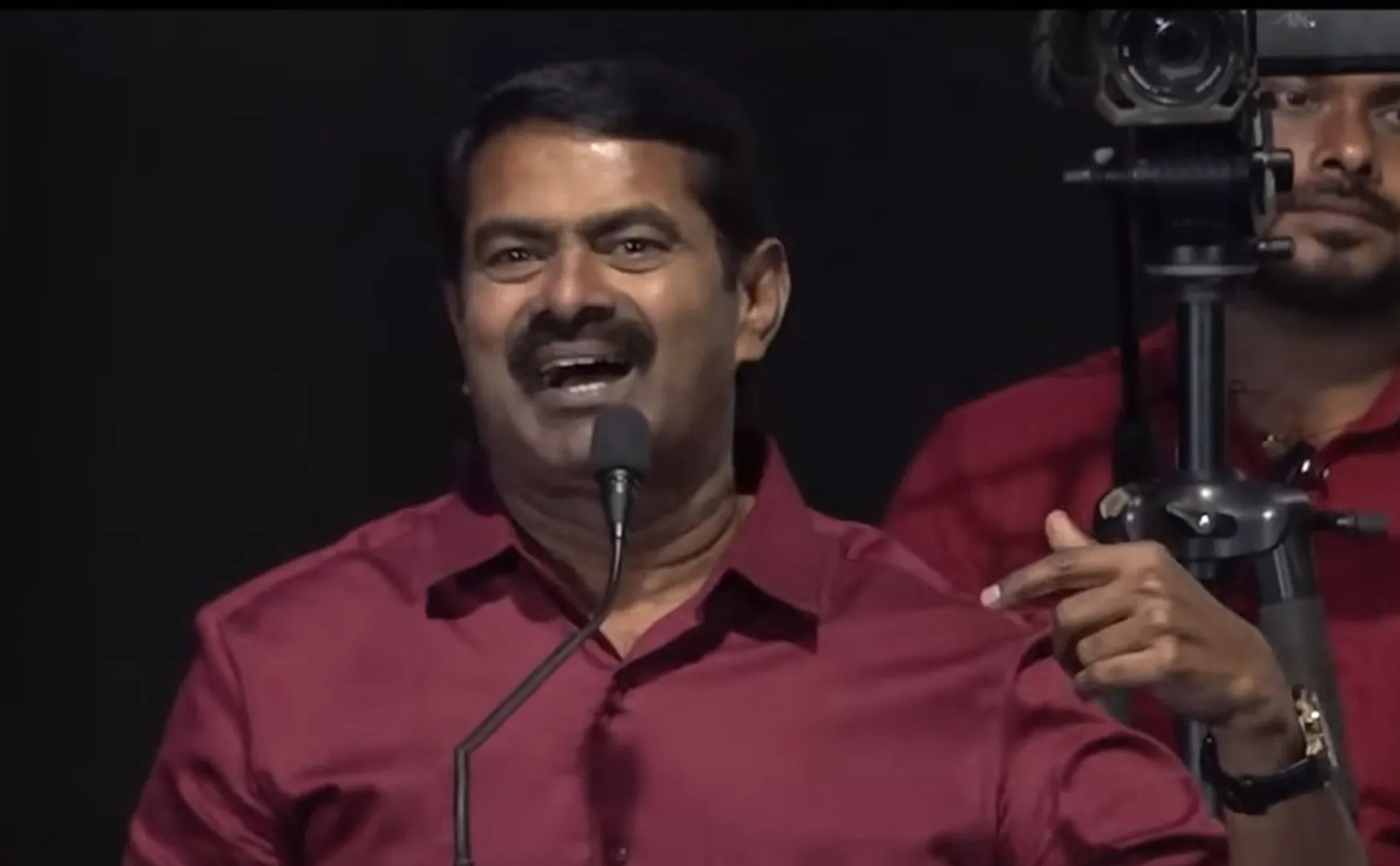 seeman speech at paramasivan fathima movie audio launch