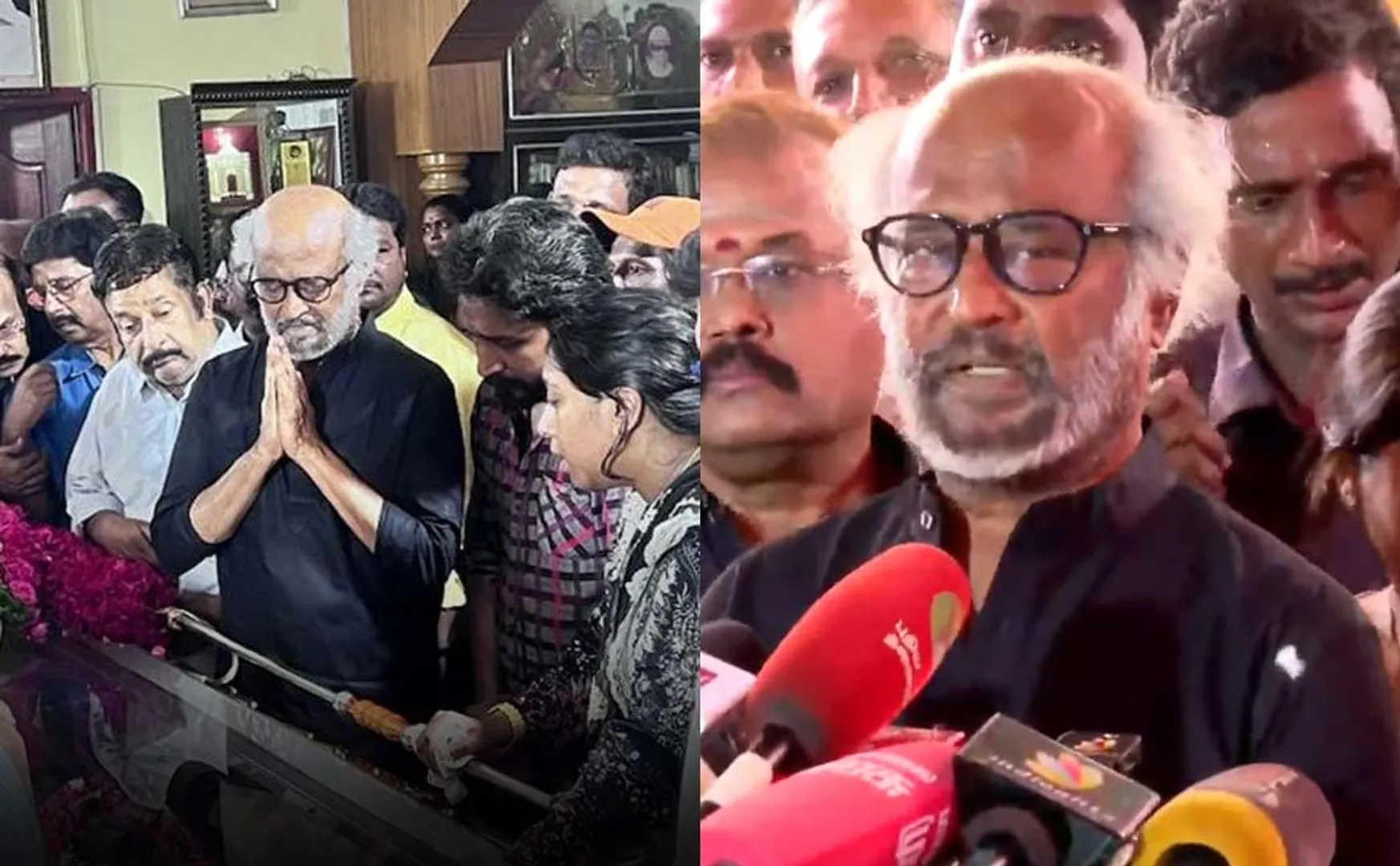 rajini tribute to actor rajesh passed away