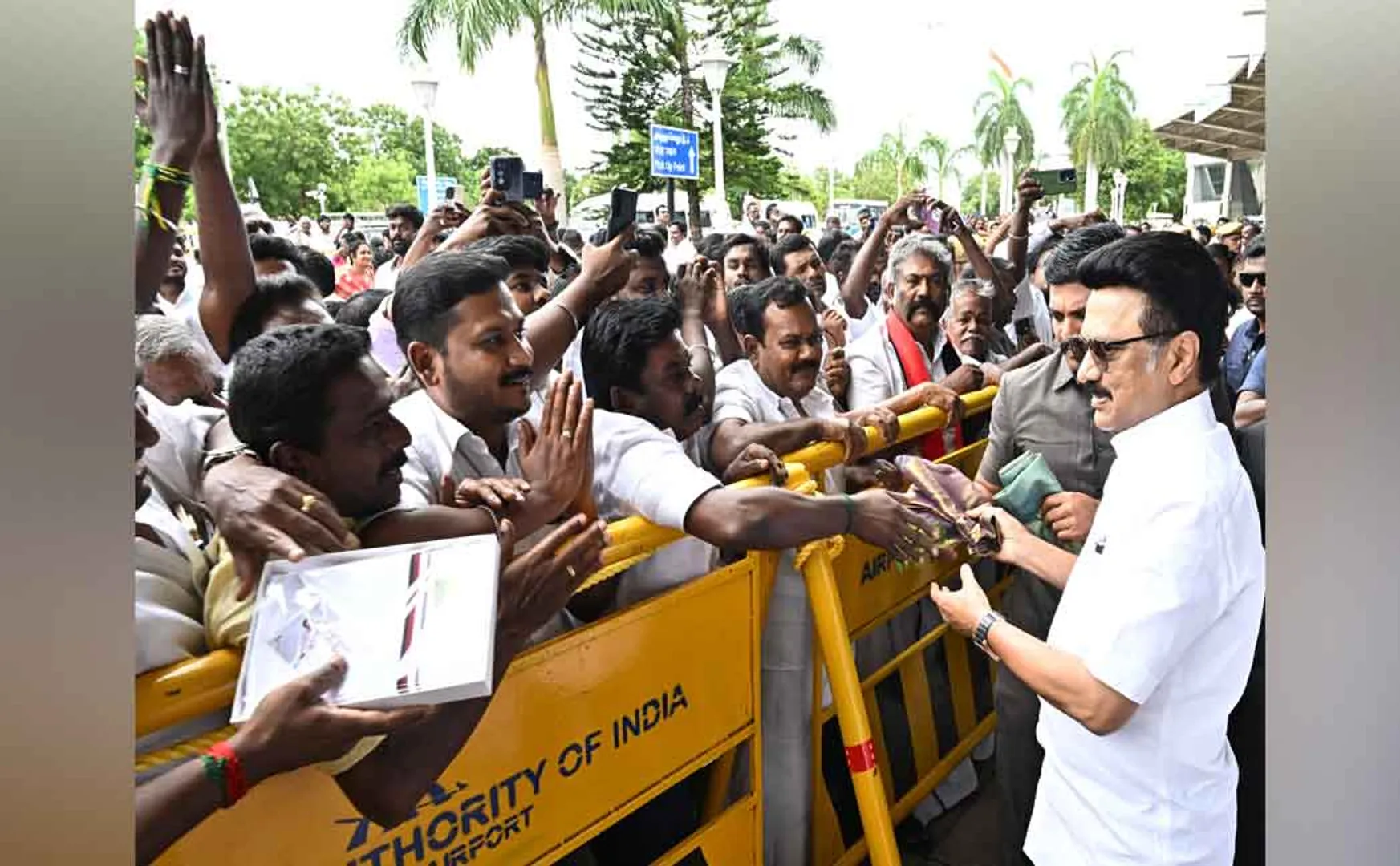 CM MK Stalin receives a rousing welcome in Madurai