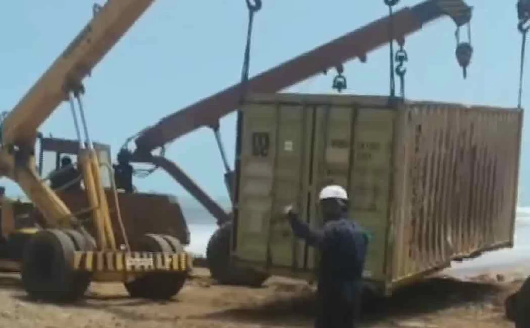 Container floating in the Kumari Sea rescued