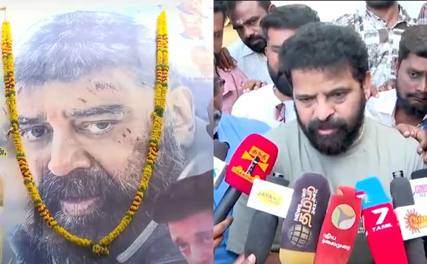 ameer about kamal language issue in thug life special show