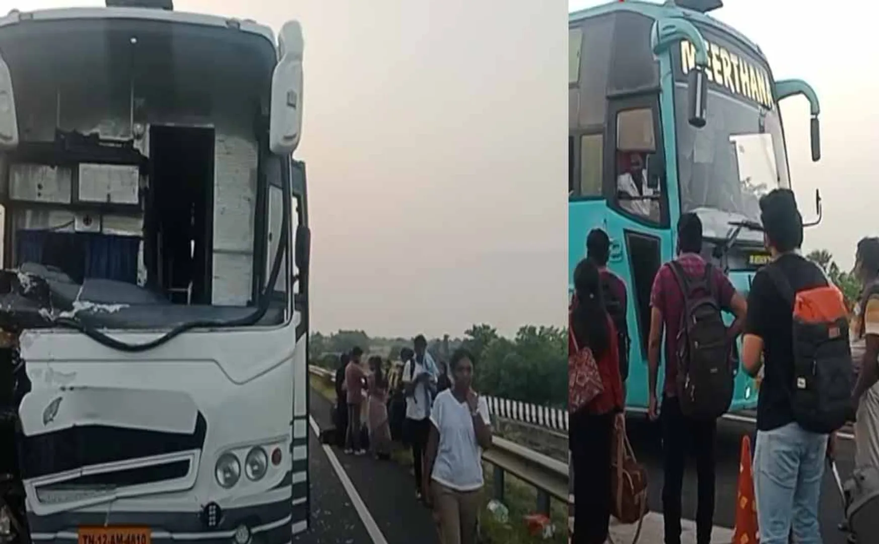 Luxury bus accident - more than 10 injured