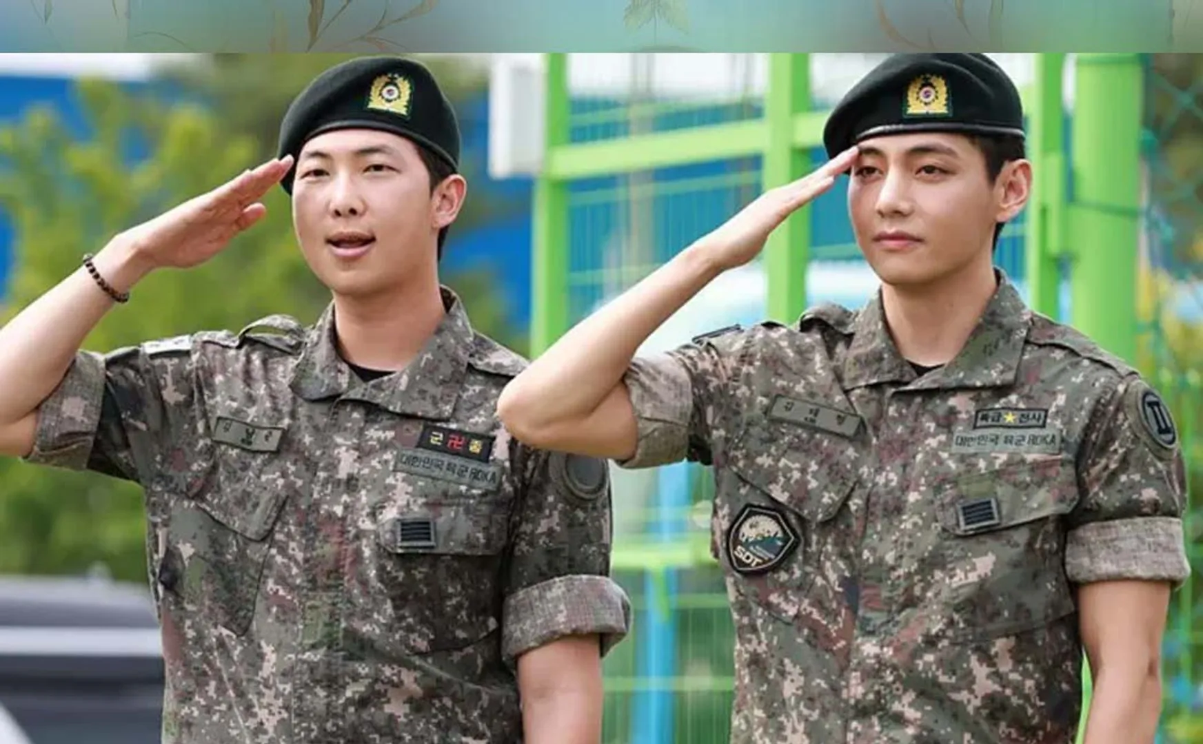 bts rm and v discharged from military service