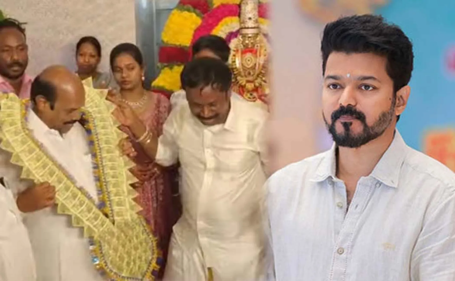 Vijay is furious with the TRP district secretary who garlanded E.V.Velu