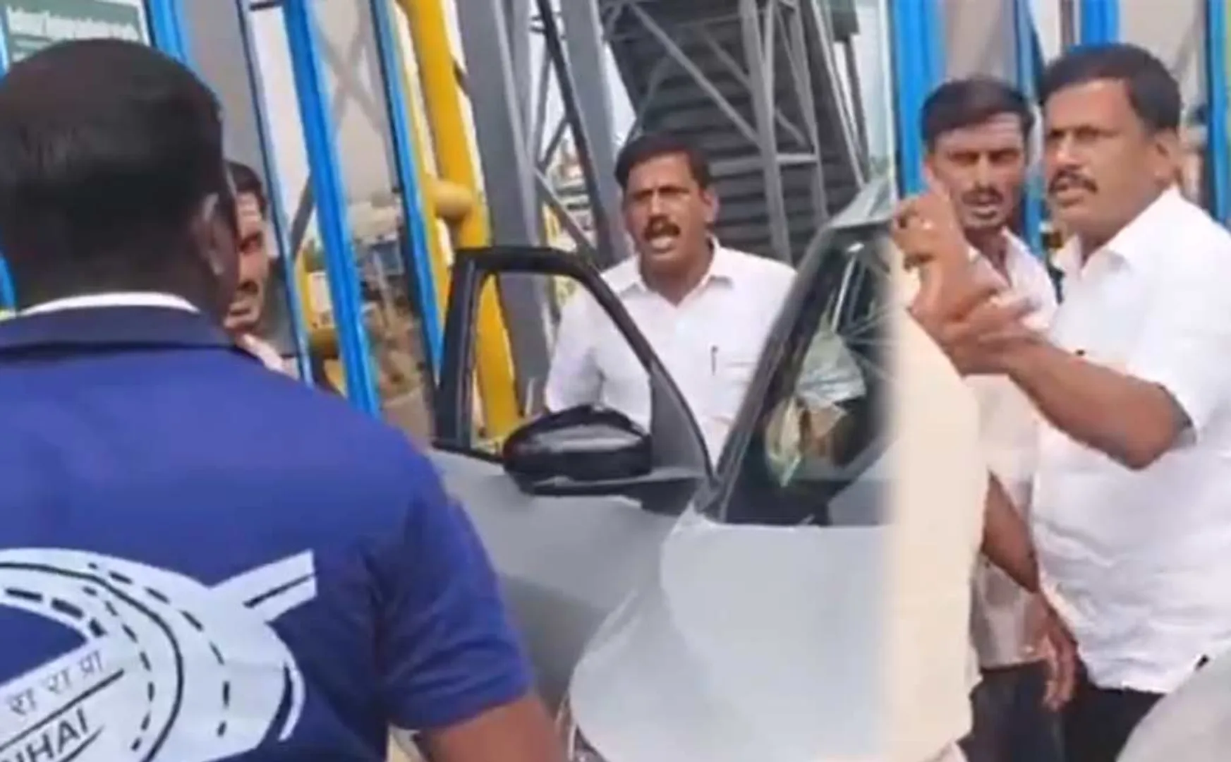 Inspector's husband argues over inability to pay toll