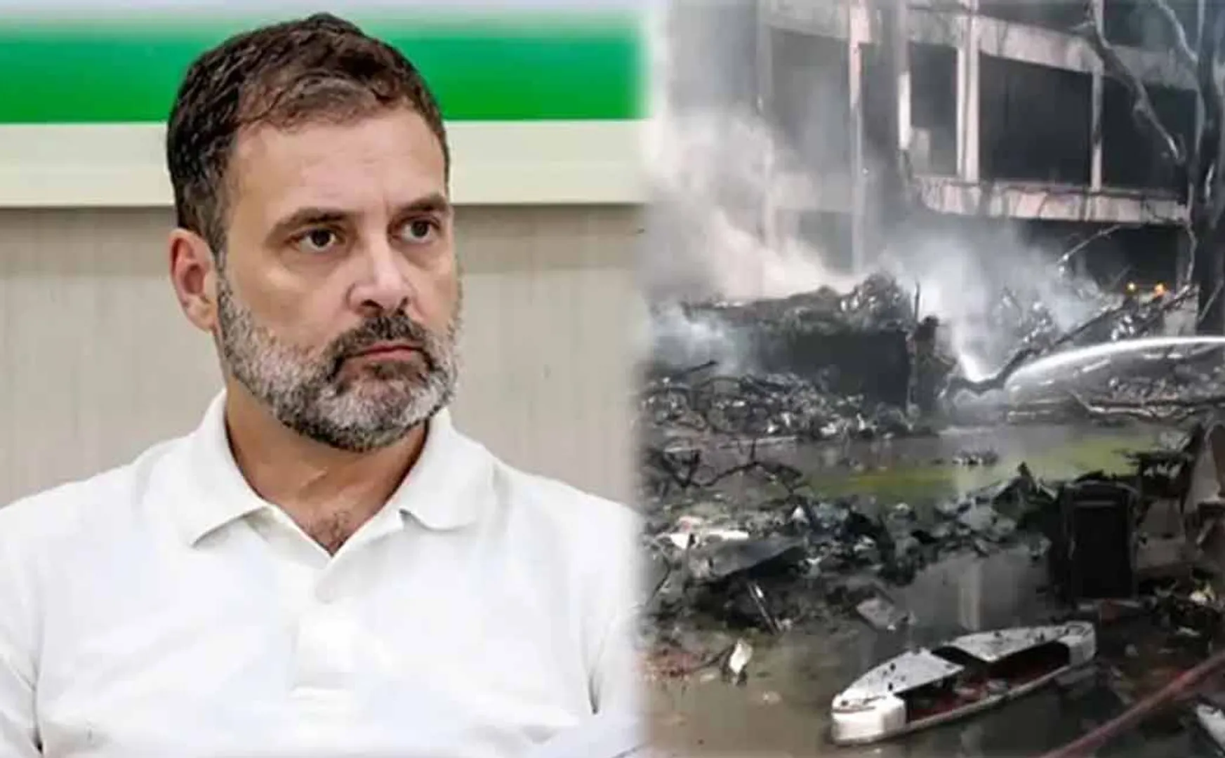 Rahul Gandhi expresses grief Gujarat plane crash is heartbreaking  