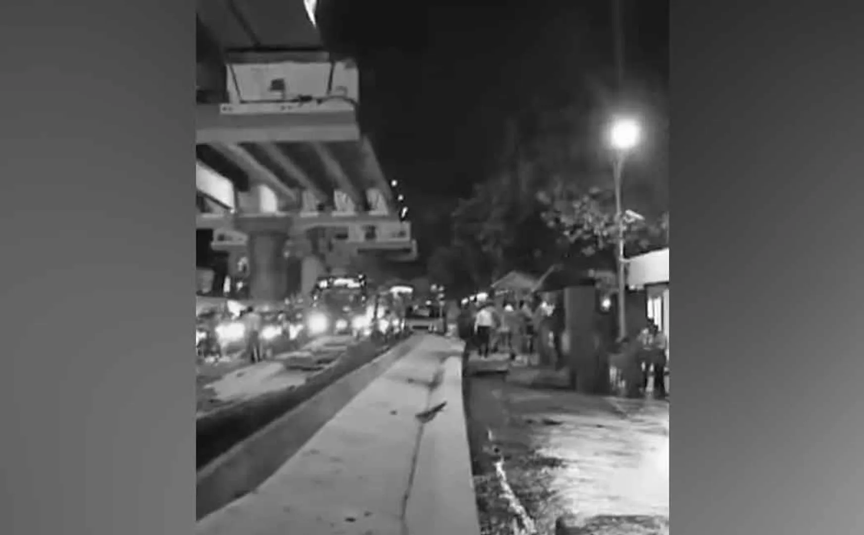 Metro rail construction collapse incident; one person lost his life